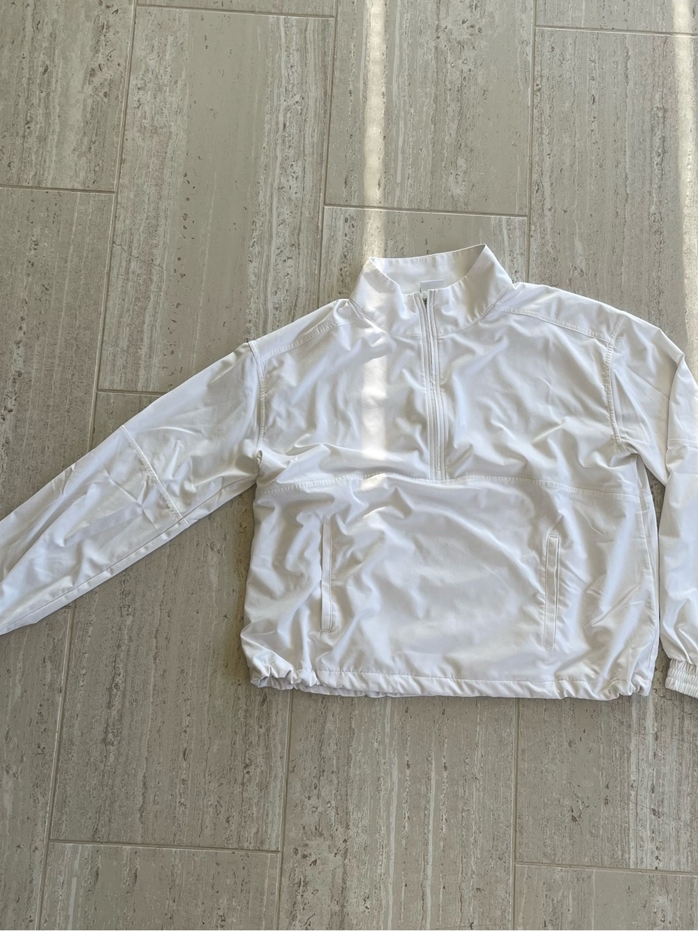 Zella White Half-Zip Utility Jacket - Women